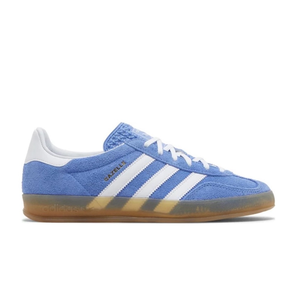 NWT Addidas Gazelle Indoor Blue Fusion Gum Size 5